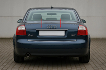 Audi A4 B6 2000–2004 Sierlijst boven kentekenplaat (Carmos, RVS) V-2 foto 1