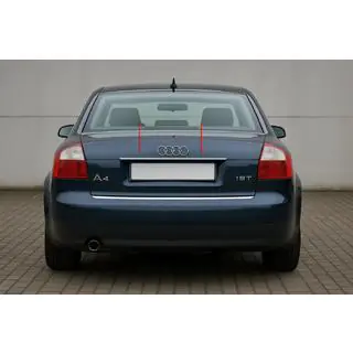 Sierlijst boven kentekenplaat (Carmos, RVS) V-2 Audi A4 B6 2000–2004 foto 1