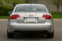 Audi A4 B7 2004–2008 Sierlijst boven kentekenplaat (Carmos, RVS) V-2 foto 1