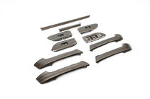Toyota Land Cruiser Prado 150 2009–2023 Set inlegstukken in donker houtlook foto 3