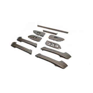 Set inlegstukken in donker houtlook Toyota Land Cruiser Prado 150 2009–2023 foto 2