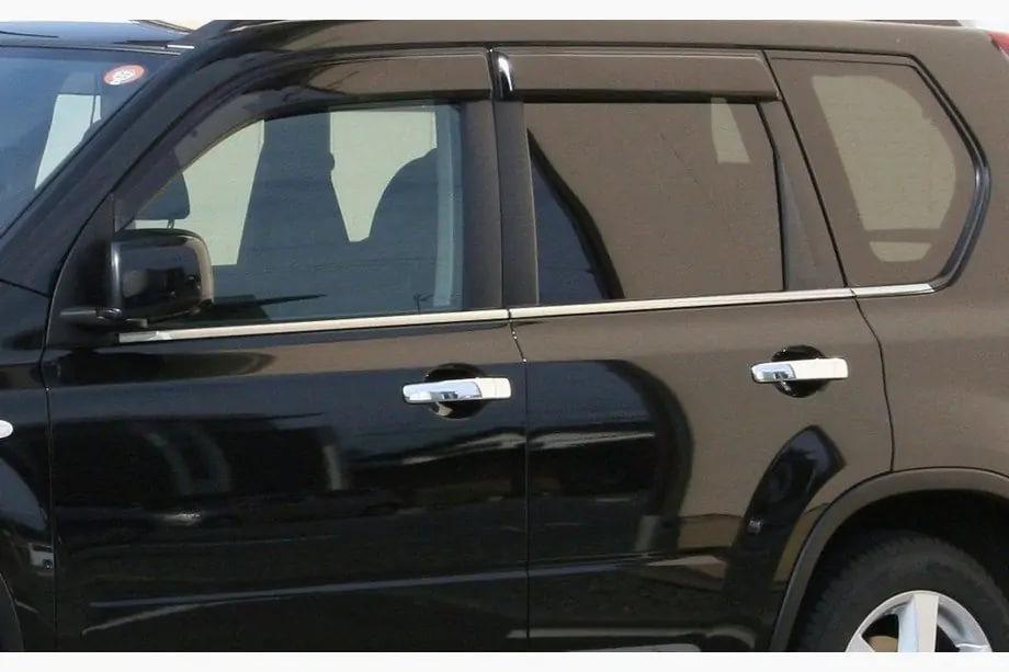 Nissan X-trail T31 2007–2014 B-keus Buitenste raamchroomlijst Carmos Foto 1