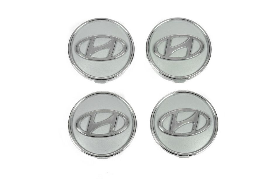 Hyundai Grijze velgnaafdoppen hyun60tur-sir (59 mm / 55 mm, 4 stuks) Image