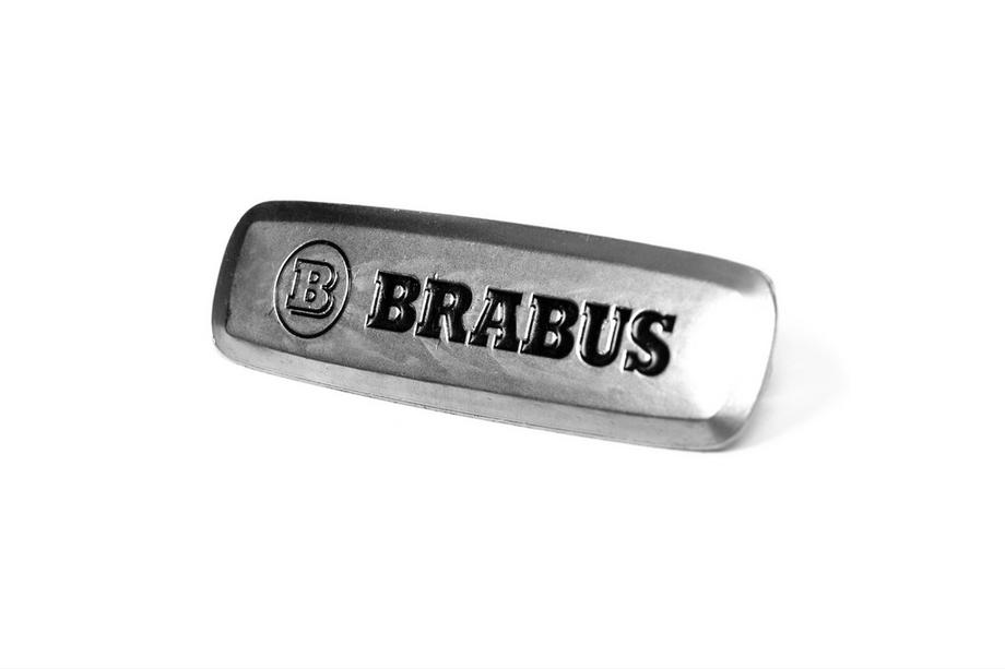Mercedes-Benz Brabus aluminium badge voor automatten (1 st.) Foto 2