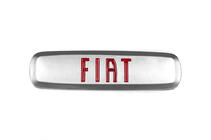 Fiat Aluminium badge voor automatten (1 st.) foto 1