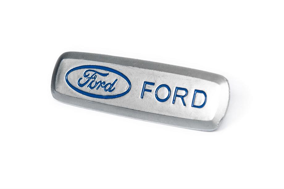 Ford Aluminium badge voor automatten (1 st.) Foto 2