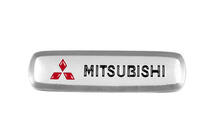 Mitsubishi Aluminium badge voor automatten (1 st.) foto 1