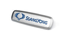 SsangYong Aluminium badge voor automatten (1 st.) foto 2
