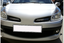 Renault Clio III 2005–2012 RVS grillijsten (set 4 stuks) foto 1