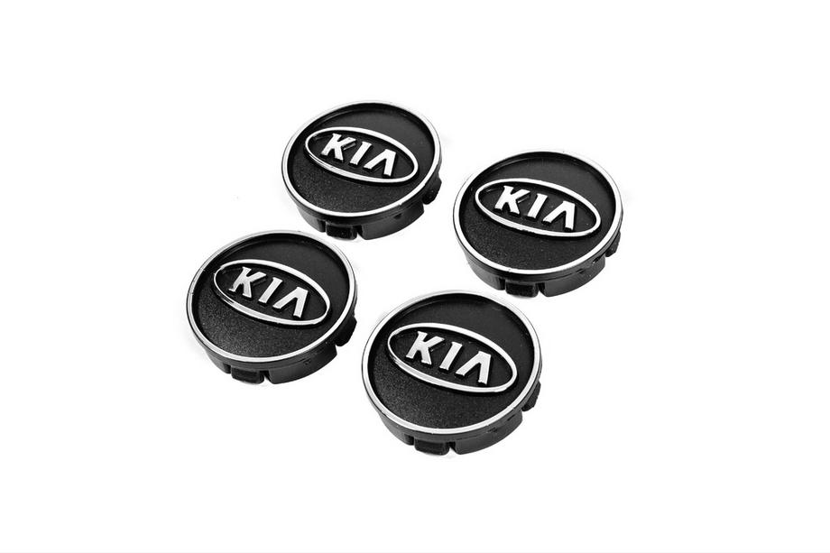 KIA Zwarte naafdoppen kia60tur-bl (59 mm naar 55 mm, set van 4) Foto 1