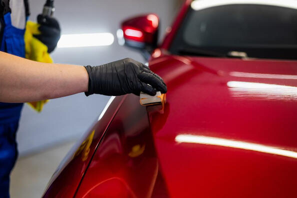 Hoe lang blijft vloeibaar glas op de auto zitten?