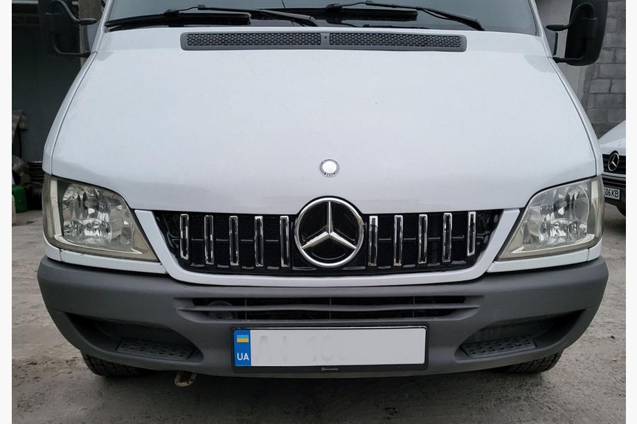 Mercedes Sprinter W901/902/903/904/905 1995–2006 GT Panamericana grille voorzijde Chrome Eco (CDI, 2002-2006) Foto 1