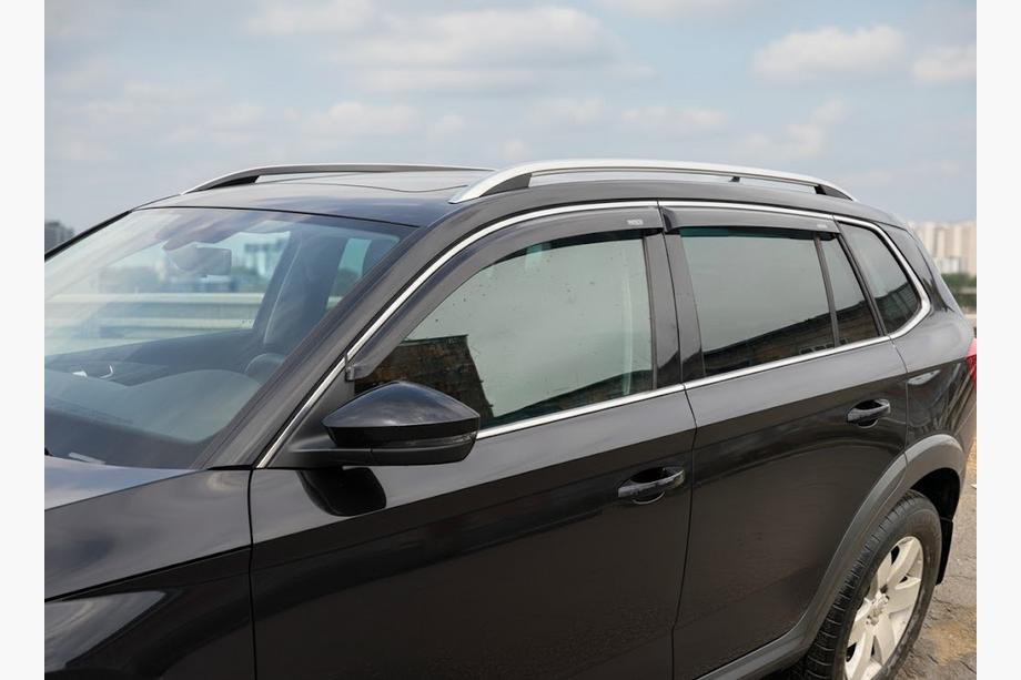 Skoda Kamiq 2019– Raamwindschermen met chroomstrip (2019-2023, 4 stuks, Niken) Image