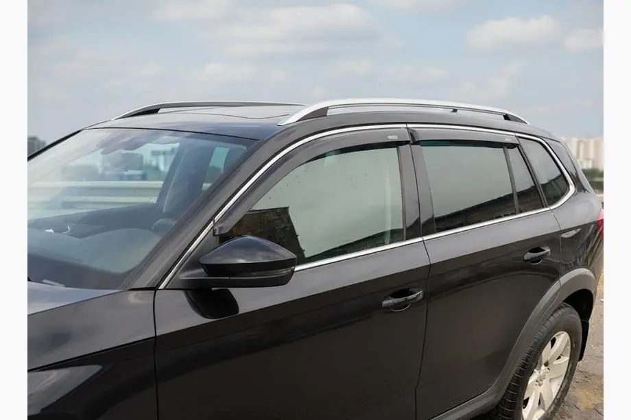 Skoda Kamiq 2019– Raamwindschermen met chroomstrip (2019-2023, 4 stuks, Niken) Image