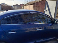 Renault Fluence 2009–2016 Raamwindschermen met chromen sierlijst (set van 4, Niken) foto 6