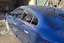 Renault Fluence 2009–2016 Raamwindschermen met chromen sierlijst (set van 4, Niken) foto 4