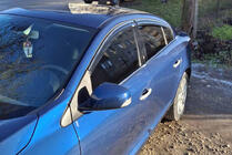 Renault Fluence 2009–2016 Raamwindschermen met chromen sierlijst (set van 4, Niken) foto 1