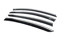 Renault Fluence 2009–2016 Raamwindschermen met chromen sierlijst (set van 4, Niken) foto 7