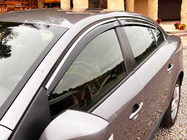 Renault Fluence 2009–2016 Raamwindschermen met chromen sierlijst (set van 4, Niken) foto 9