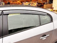 Renault Fluence 2009–2016 Raamwindschermen met chromen sierlijst (set van 4, Niken) foto 11