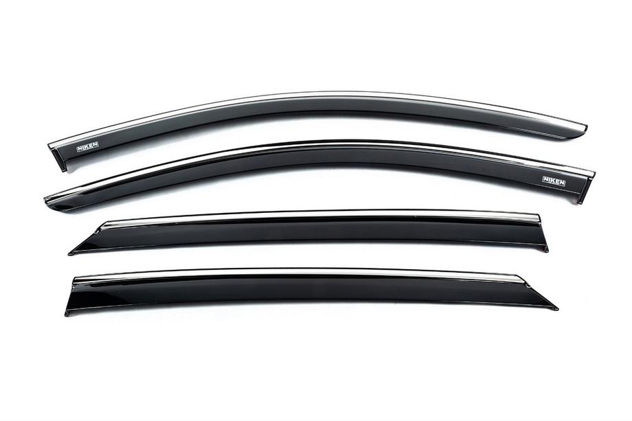 Opel Astra L 2022– Raamwindschermen met chromen sierlijst (set van 4, Niken) Image