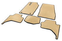 Mitsubishi L200 2015–2024 EVA automatten (Long base, Beige) foto 2