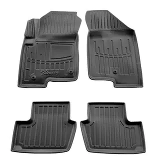 Stingray 3D rubber automatten set (4 st., 2 clips voor de bestuurdersmat)
