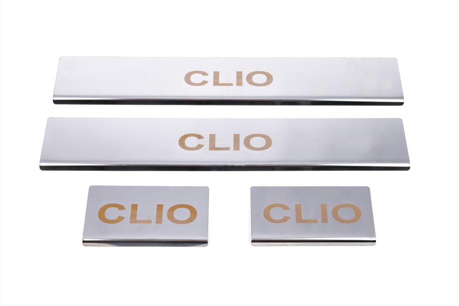 Renault Clio III 2005–2012 Carmos instaplijsten RVS (4 stuks) Foto 3
