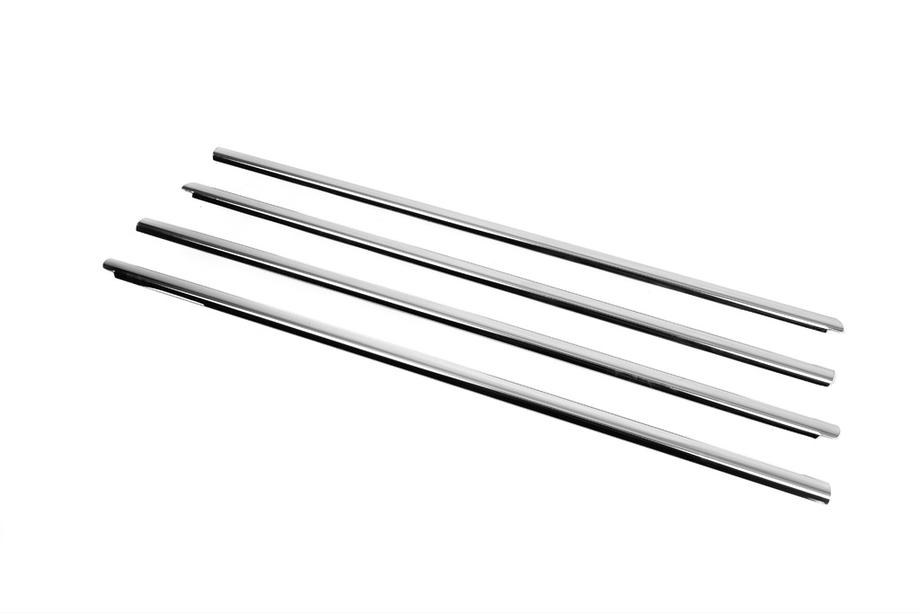 Renault Symbol 2008–2013 Buitenste raamlijsten (set 4 stuks, RVS) Foto 4