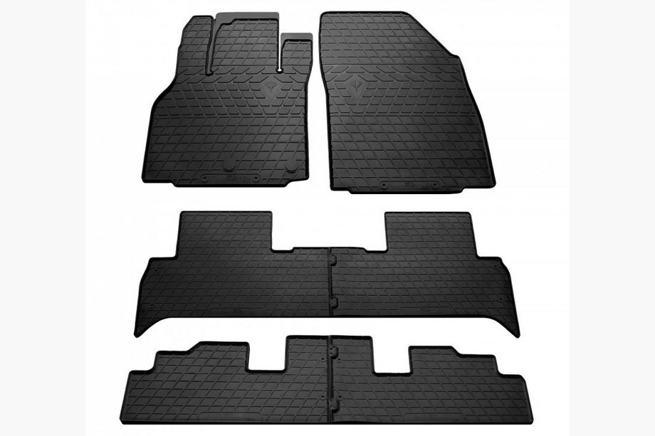 Renault Scenic/Grand 2009–2016 Stingray rubberen automatten voor interieur (3 zitrijen, 6 stuks) Image