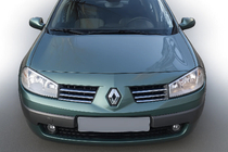 Renault Megane II 2004–2009 Grille sierlijsten (model 2004-2006, 6 stuks, RVS) Carmos - Turks staal foto 1