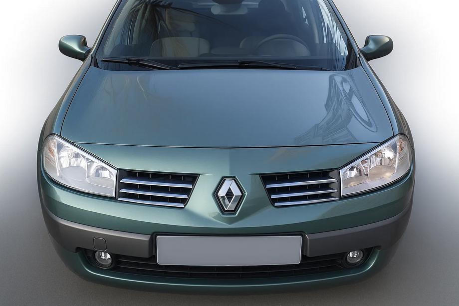 Renault Megane II 2004–2009 Grille sierlijsten (model 2004-2006, 6 stuks, RVS) Carmos - Turks staal Image