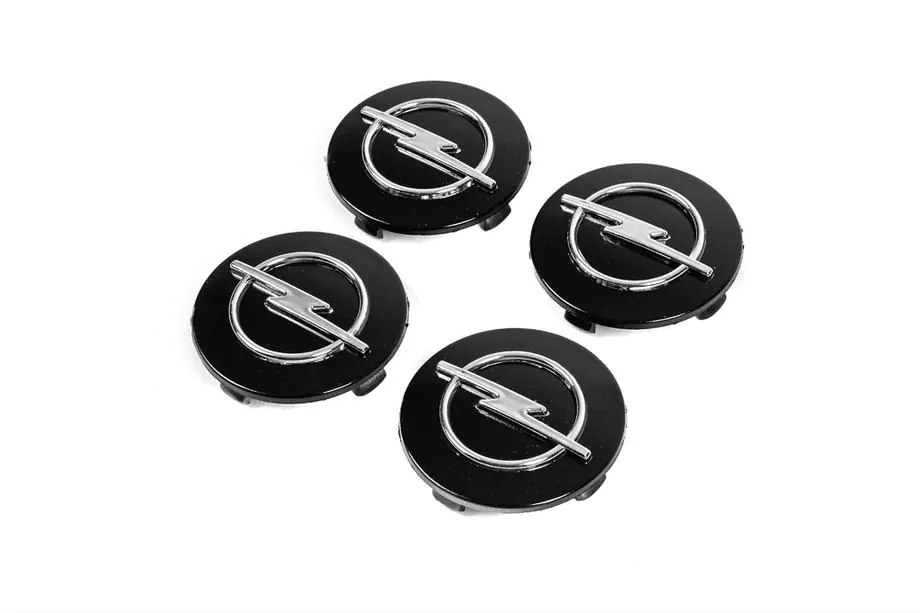 Opel Naafdoppen 65/58 mm op6558b (zwart, 4 stuks) Image