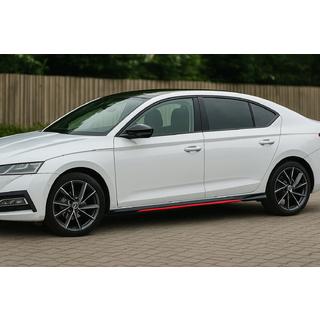 Universele side skirt dorpelcovers Niken Red (ABS) (4 stuks) foto 1