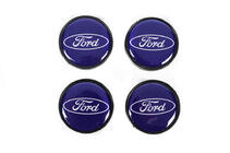 Ford Velg centerkappen 53/51 mm blauw frd5351bl (4 stuks) foto 1