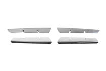 Renault Megane II 2004–2009 RVS grille sierlijsten (model 2006↗, set van 4) Carmos - Turks staal foto 2