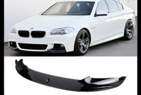 BMW 5 Serie F10/F11 2010–2016 Voorbumper lip DPT Lip V-1 (voor M-Performance, hoogglans zwart) foto 2