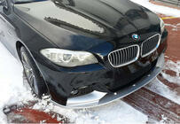 BMW 5 Serie F10/F11 2010–2016 Voorbumper lip DPT Lip V-2 (voor M-Performance, hoogglans zwart) foto 2