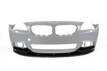 BMW 5 Serie F10/F11 2010–2016 Voorbumper lip DPT Lip V-2 (voor M-Performance, hoogglans zwart) foto 3