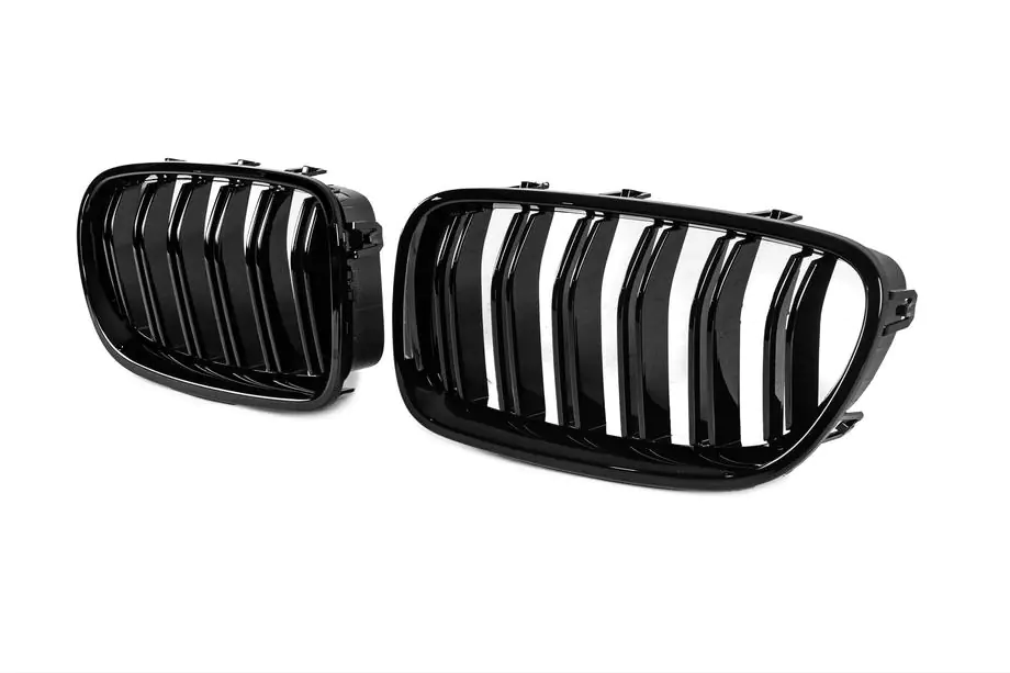 BMW 5 Serie F10/F11 2010–2016 Niergrilles M-Look (hoogglans zwart) Foto 3