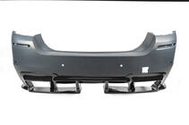 BMW 5 Serie F10/F11 2010–2016 Achterdiffuser DPT V-1 (voor M-Performance, hoogglans zwart) foto 3