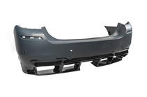 BMW 5 Serie F10/F11 2010–2016 Achterdiffuser DPT V-1 (voor M-Performance, hoogglans zwart) foto 15