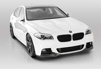 BMW 5 Serie F10/F11 2010–2016 Frontbumper lip spoiler DPT Lip V-3 (voor M-Performance, hoogglans zwart) foto 4