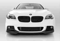 BMW 5 Serie F10/F11 2010–2016 Frontbumper lip spoiler DPT Lip V-3 (voor M-Performance, hoogglans zwart) foto 5