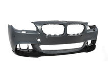 BMW 5 Serie F10/F11 2010–2016 Frontbumper lip spoiler DPT Lip V-3 (voor M-Performance, hoogglans zwart) foto 14