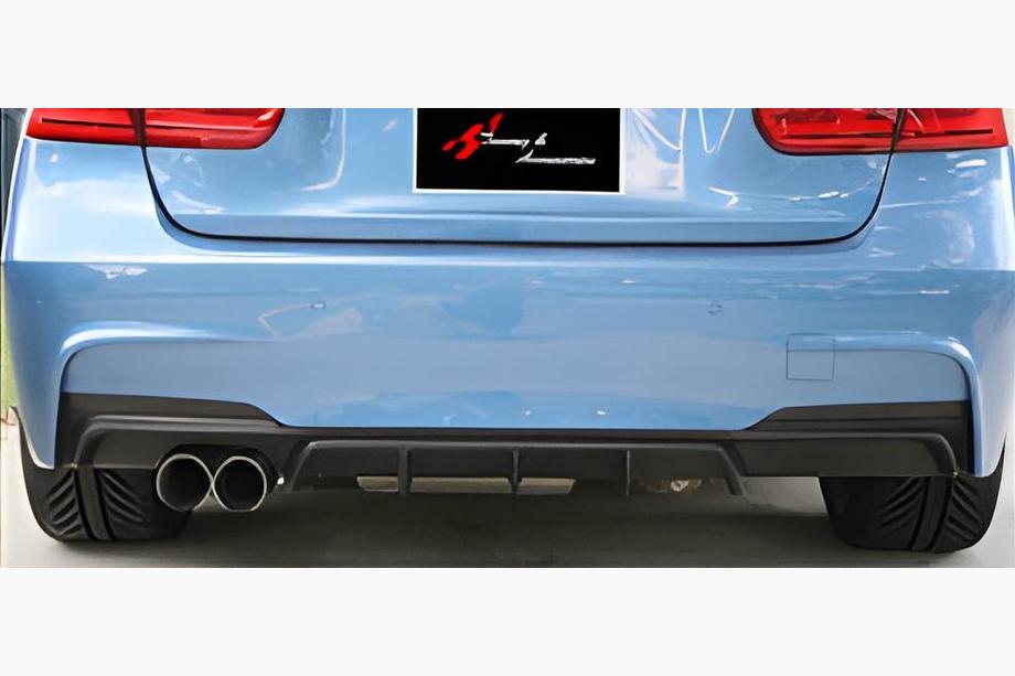 BMW 3 Serie F30/F31 2012–2019 Achterdiffuser DPT V-1 (voor M Performance, hoogglans zwart) Image