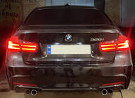 BMW 3 Serie F30/F31 2012–2019 Achterdiffuser DPT V-3 (voor M Performance, hoogglans zwart) foto 3