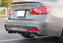 BMW 3 Serie F30/F31 2012–2019 Achterdiffuser DPT V-4 (voor M Performance, hoogglans zwart) foto 1