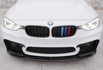 BMW 3 Serie F30/F31 2012–2019 DPT Lip V-1 voorbumperlip (voor M3, hoogglans zwart) foto 4