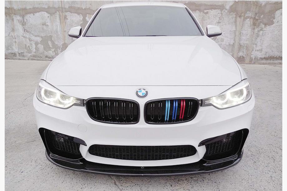 BMW 3 Serie F30/F31 2012–2019 DPT Lip V-1 voorbumperlip (voor M3, hoogglans zwart) Image